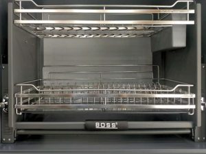 Kệ Chén Đĩa Nâng Hạ Boss Nan Dẹt