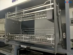 Kệ Chén Đĩa Nâng Hạ Boss Nan Dẹt