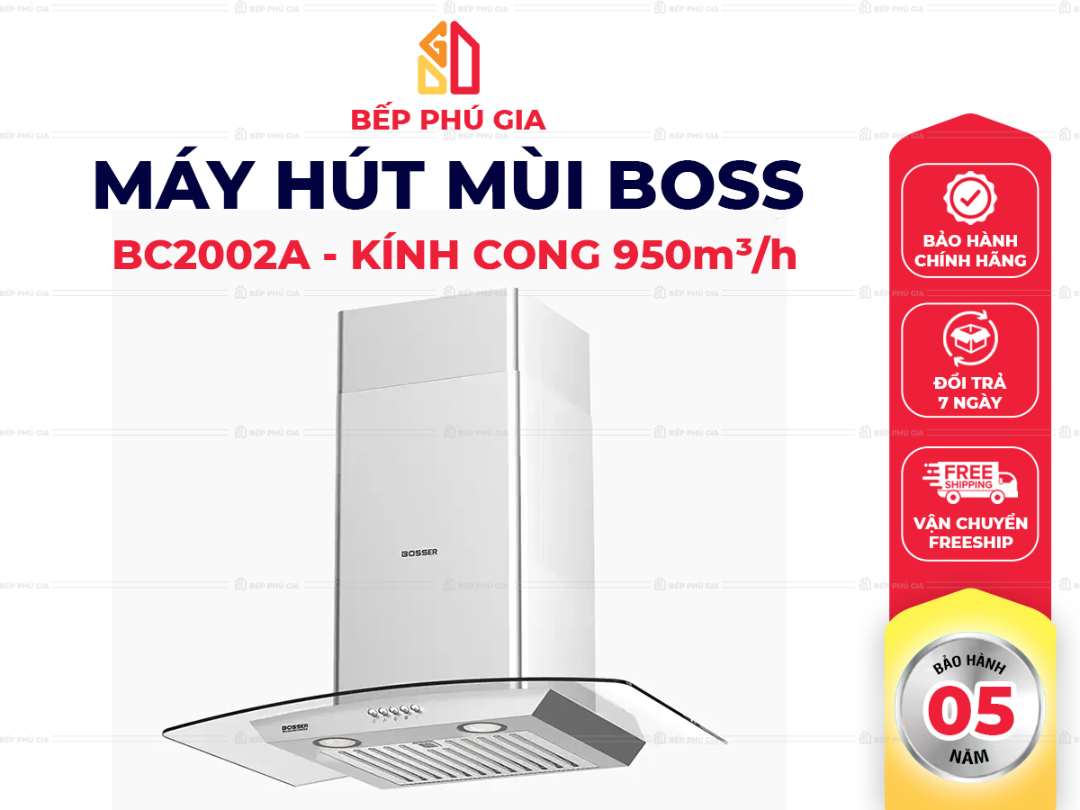 Máy Hút Mùi Boss BC2002A Máy Hút Mùi Boss BC2002A