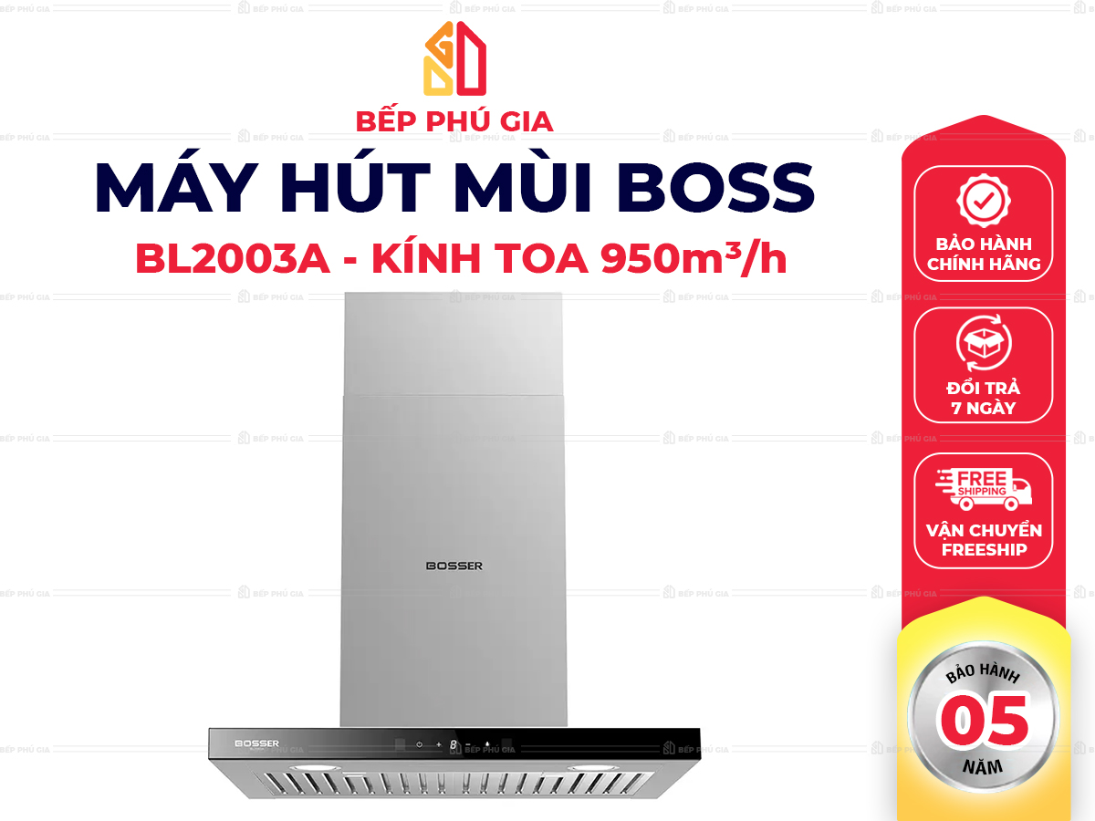 Máy Hút Mùi Boss BL2003A Máy Hút Mùi Boss BL2003A