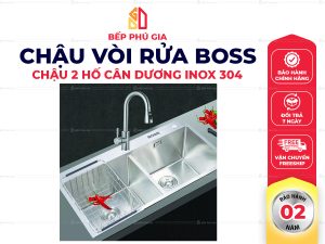 Chậu 2 Hố Cân Dương Inox 304