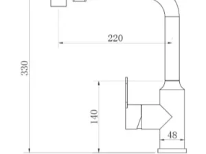 Vòi Dây Rút Cổ Trụ BN622