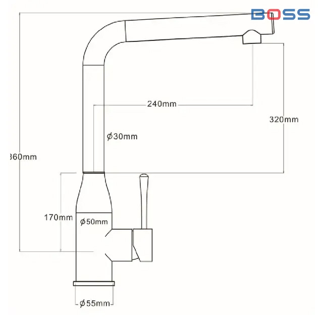 Vòi Boss Dây Rút BV6222